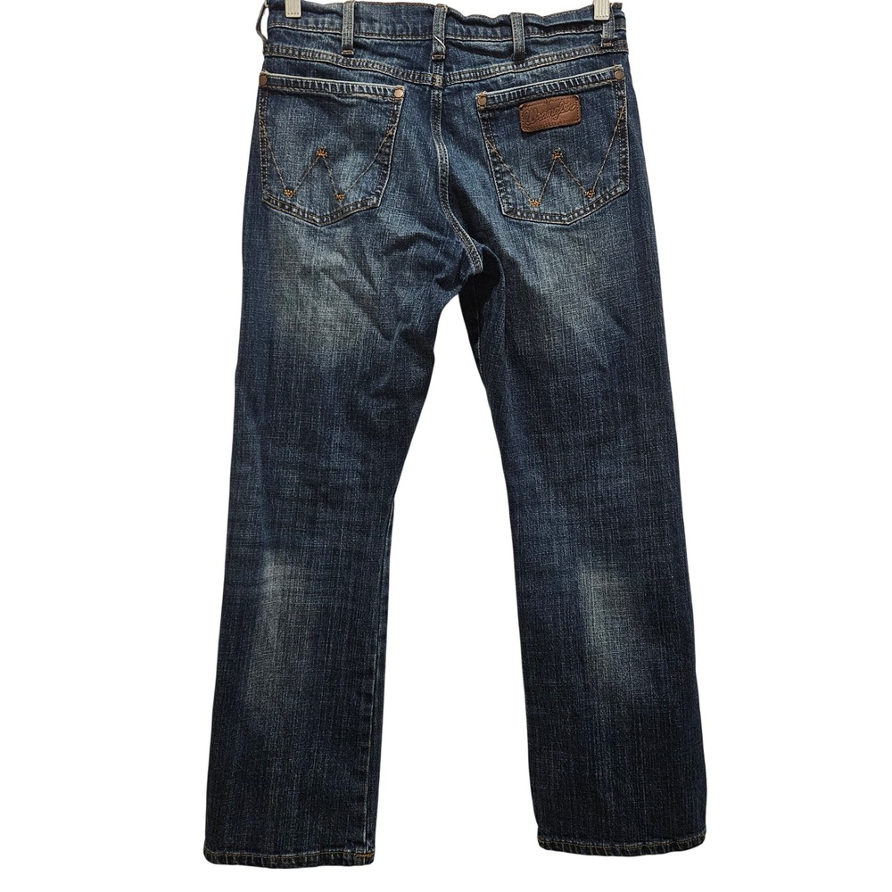 Wrangler Retro Jeans Mens 30x30 Blue Relaxed Bootcut Western Denim Workwear